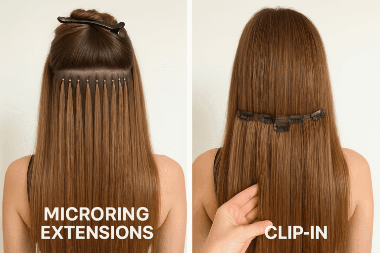 Microring Extensions oder Clip In: Der ultimative Vergleich für flexiblen Style
