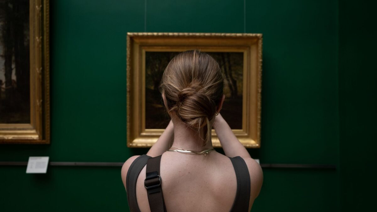 Klassisches Gemälde in einem Kunstmuseum