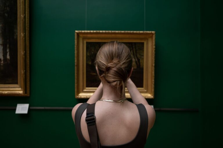Klassisches Gemälde in einem Kunstmuseum