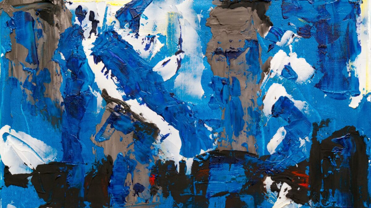 Moderne abstrakte Malerei in einer Kunstgalerie