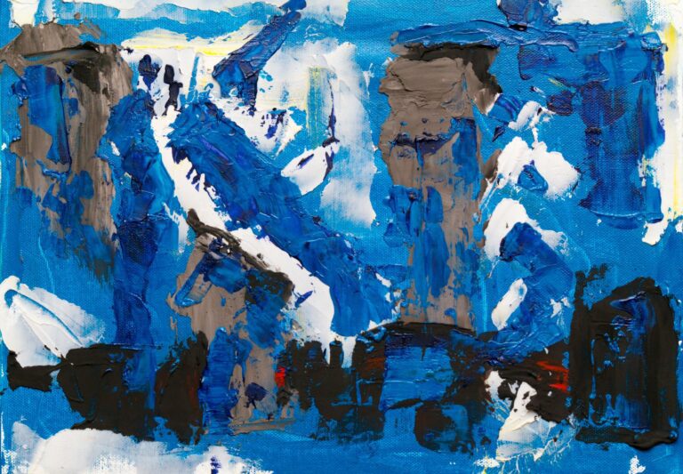 Moderne abstrakte Malerei in einer Kunstgalerie