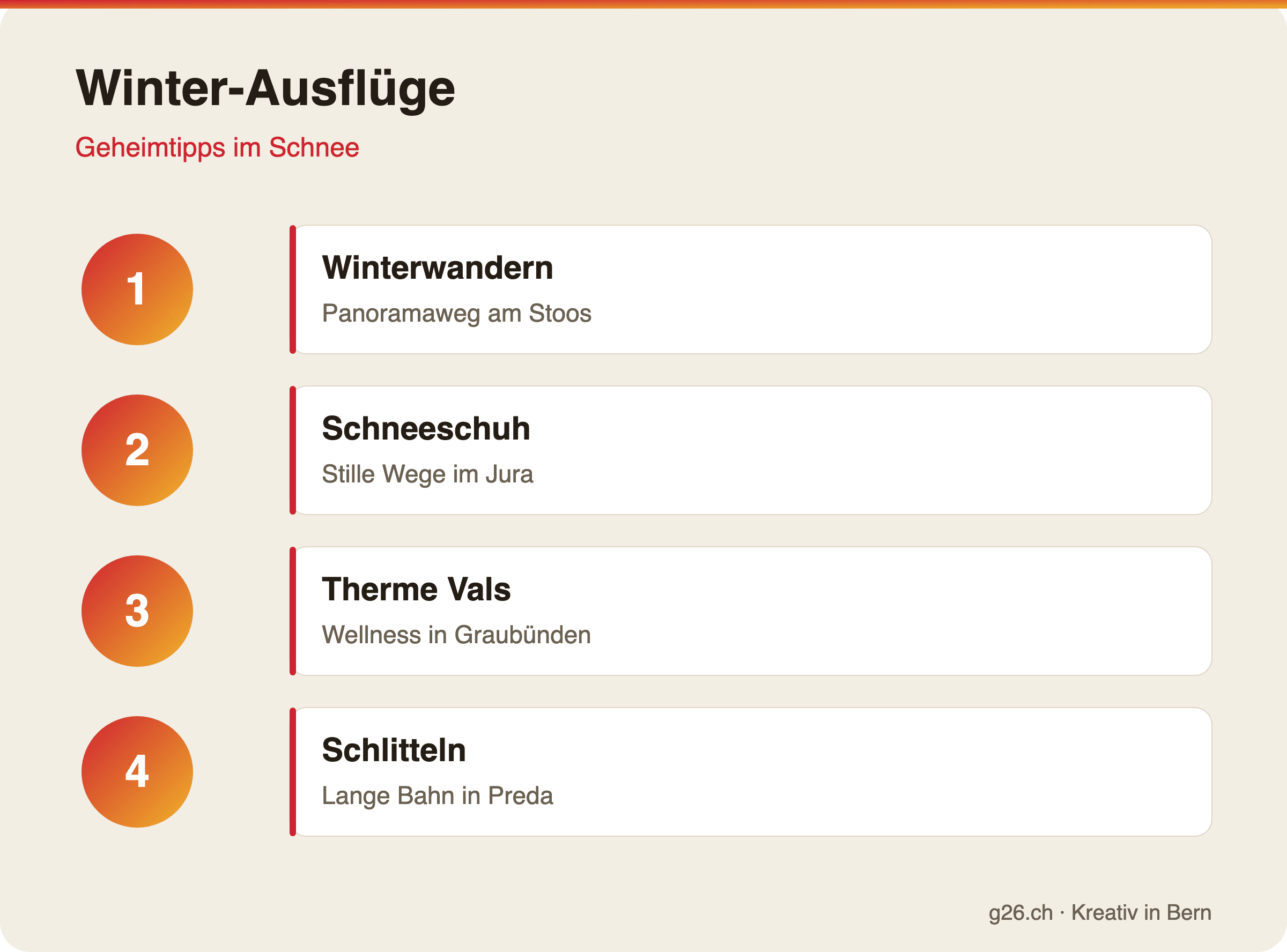 Winter-Ausflüge